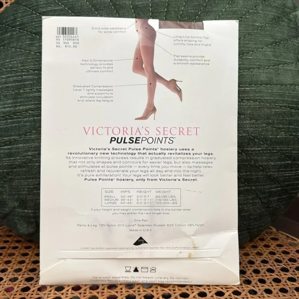 NIP Vintage Victoria’s Secret Natural Skin Level 1 Control Top Pantyhose